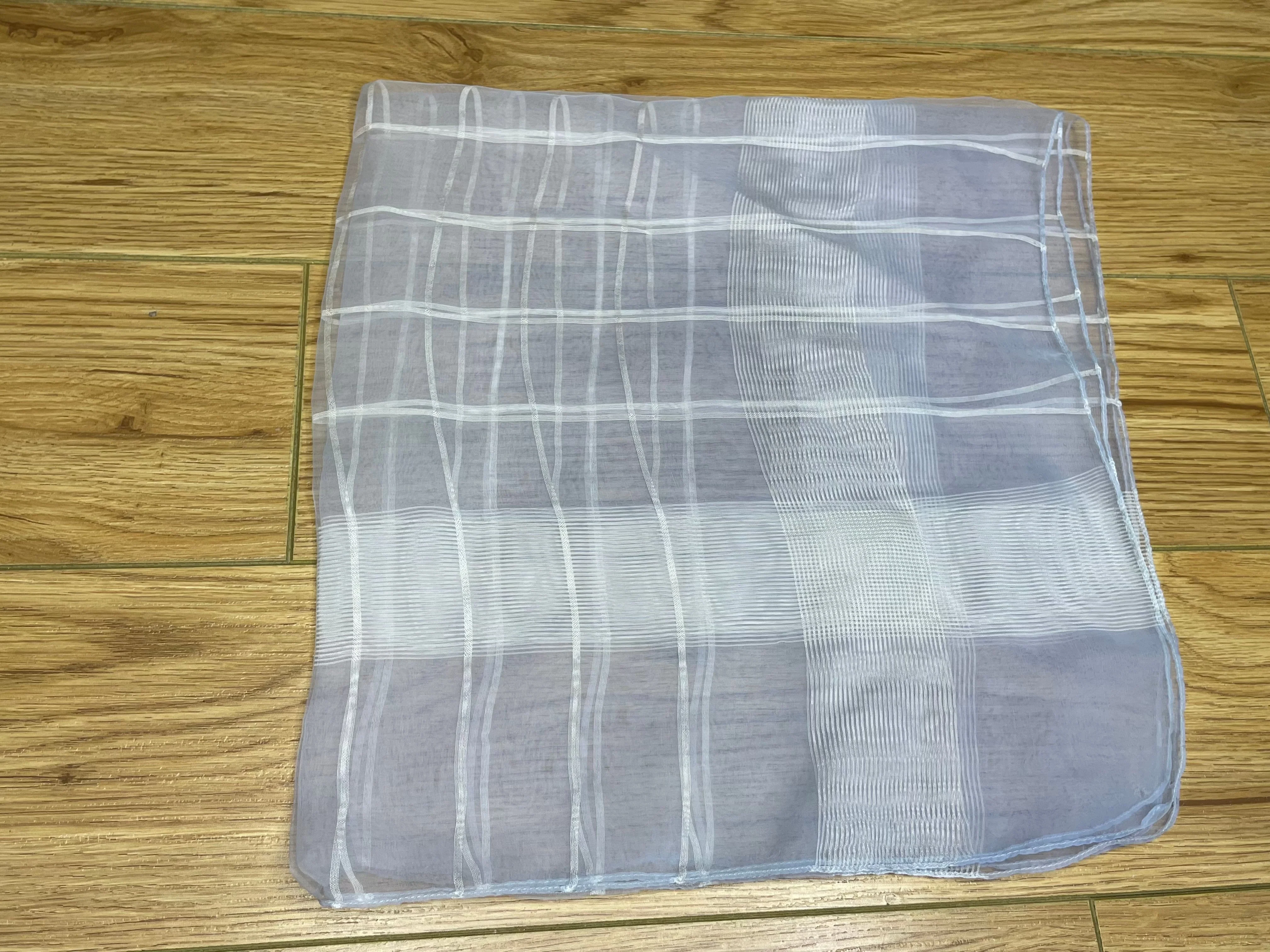 1950s Chiffon Sheer Check Scarf