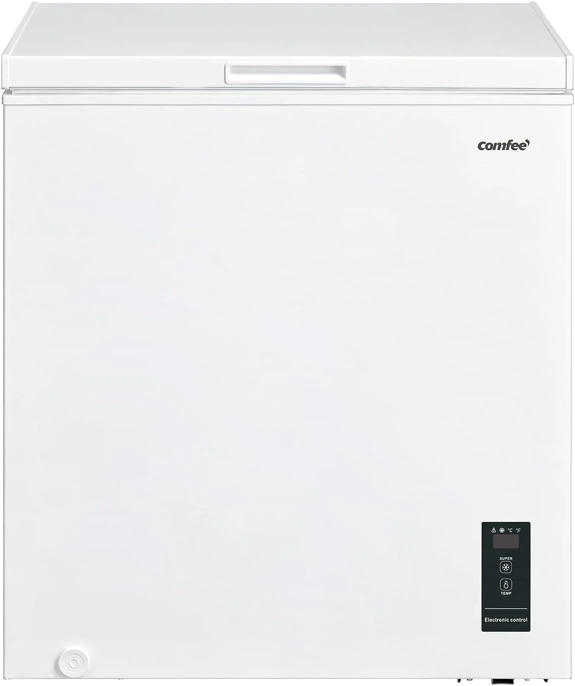 Comfee RCC100WH2(E) Gefriertruhe/169 kWh/Jahr/85cm hoch/99L/38dB/Geringe Lautstärke/Hoch effizientesD-förmigesRohr/Geeignet für verschiedene Einsatzszenarien/Einstellbarer Temperaturregler/Weiß