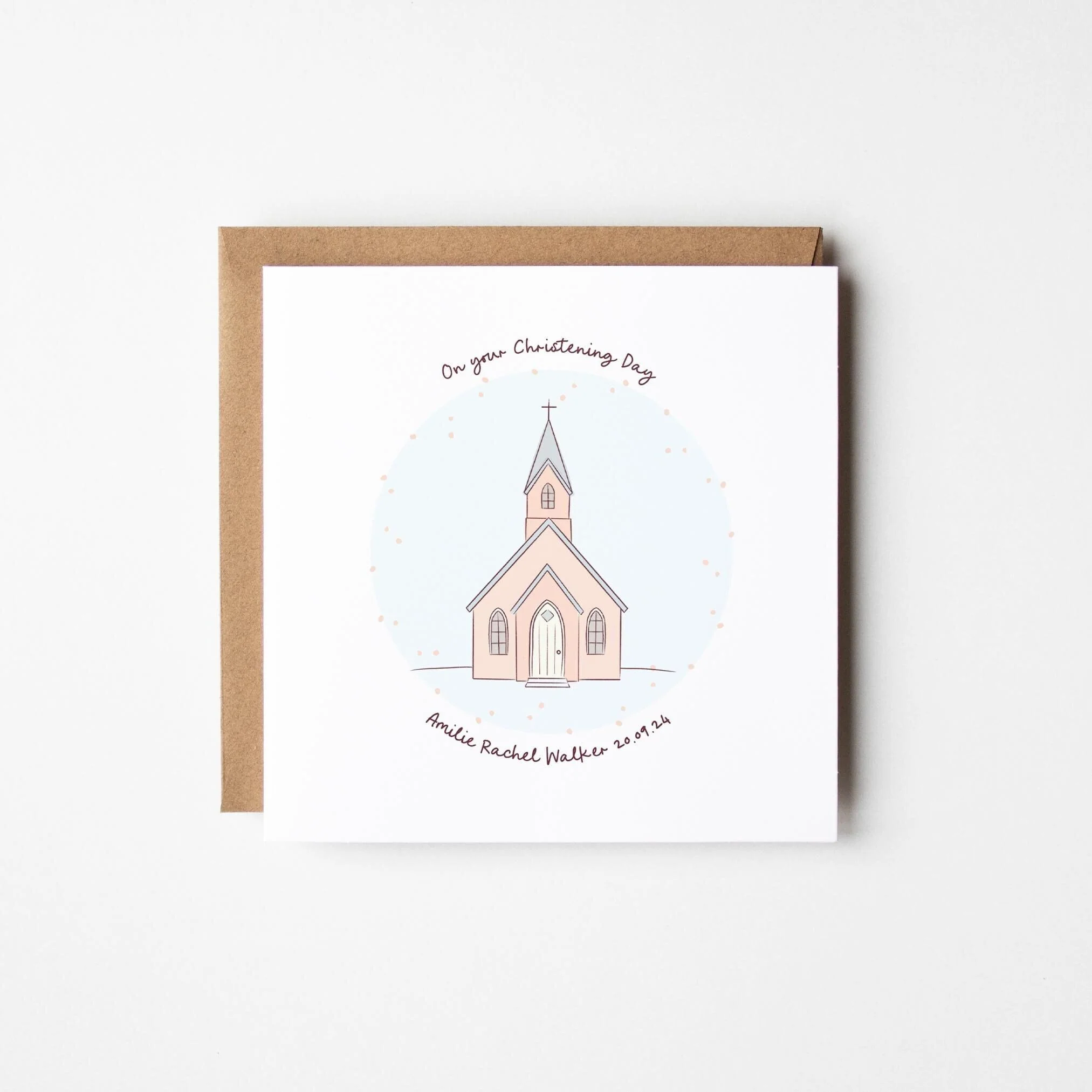 Personalised Girls Christening Card ? Goddaughter Christening ? Granddaughter Christening ? Girls Baptism Card ? Girls Naming Day Card