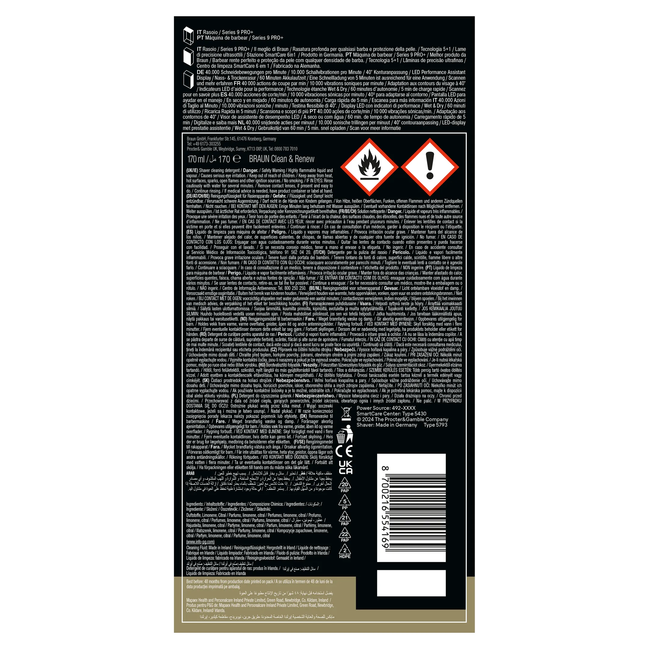 Braun Elektrisch scheerapparaat Series 9 9667cc