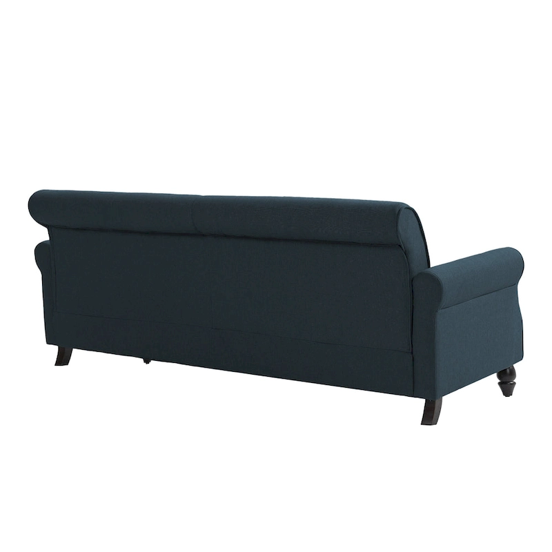 73 Sofa with Nailhead Trim Rolled Arms
