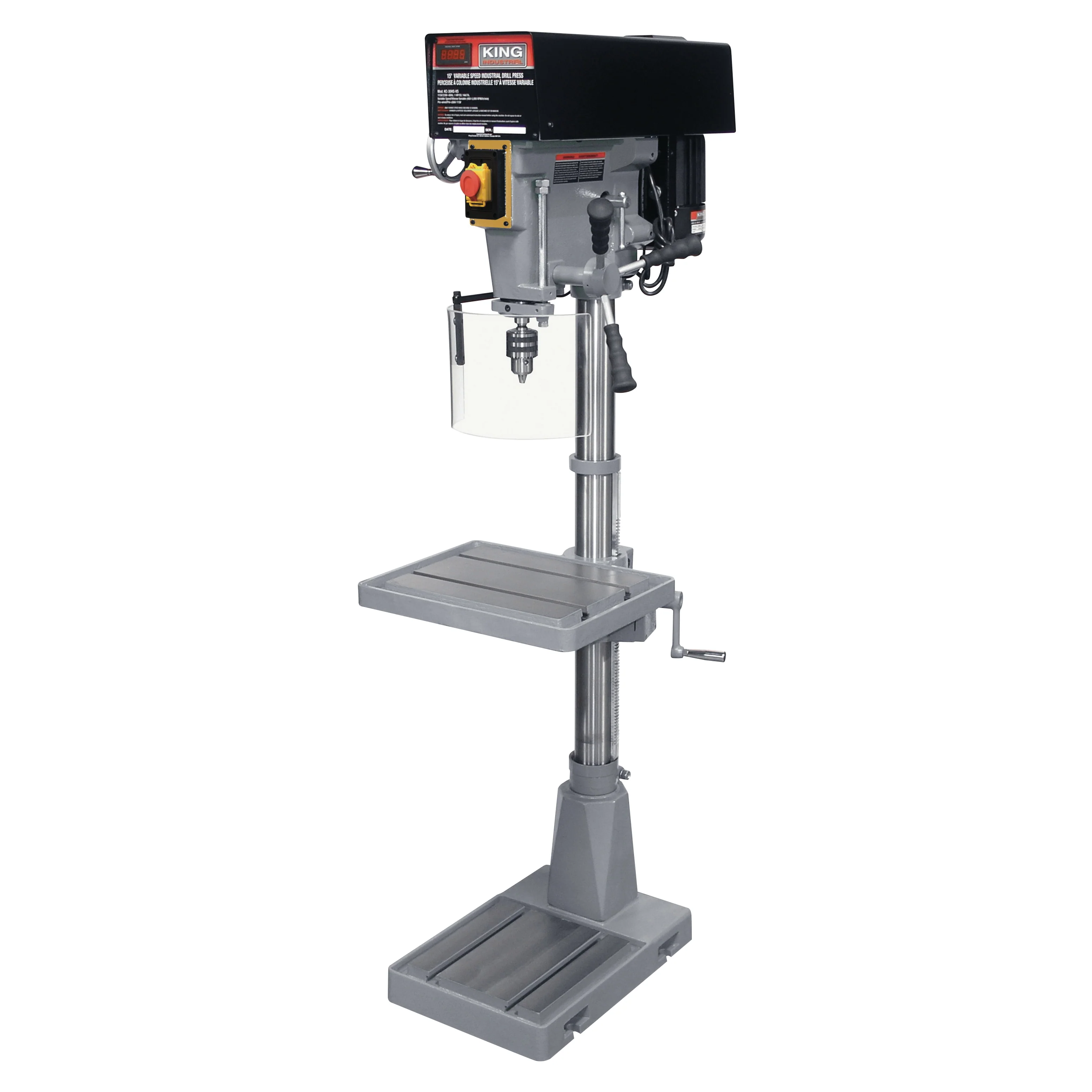 King Canada KC-30HS-VS  ~  Drill Press 15 Inch Floor Industrial Variable Speed