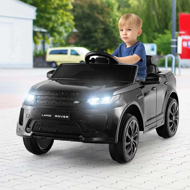 12V-os Land Rover gyerek elektromos autó távirányítóval, LED világítással, zárható ajtókkal és lassú indítású rendszerrel