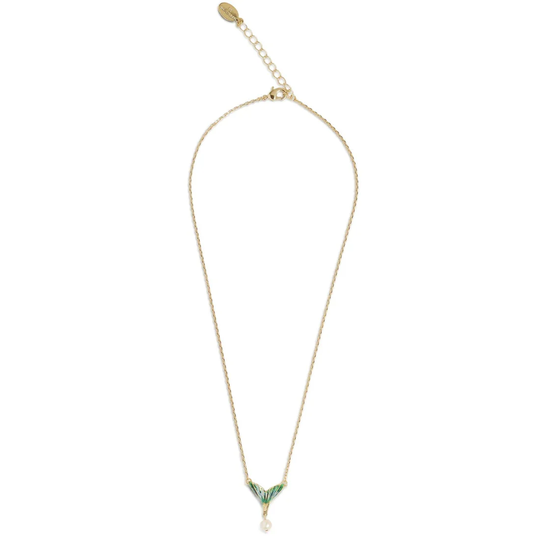 Mermaid Tail Enamel Pendant