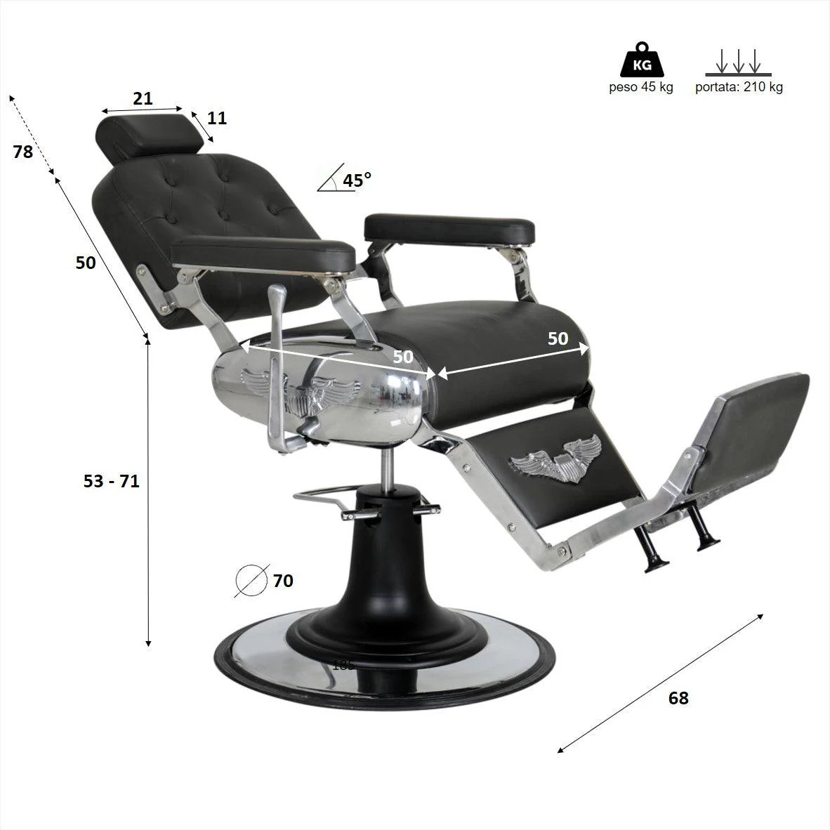 Poltrona barber shop e parrucchiera | HARLEY
