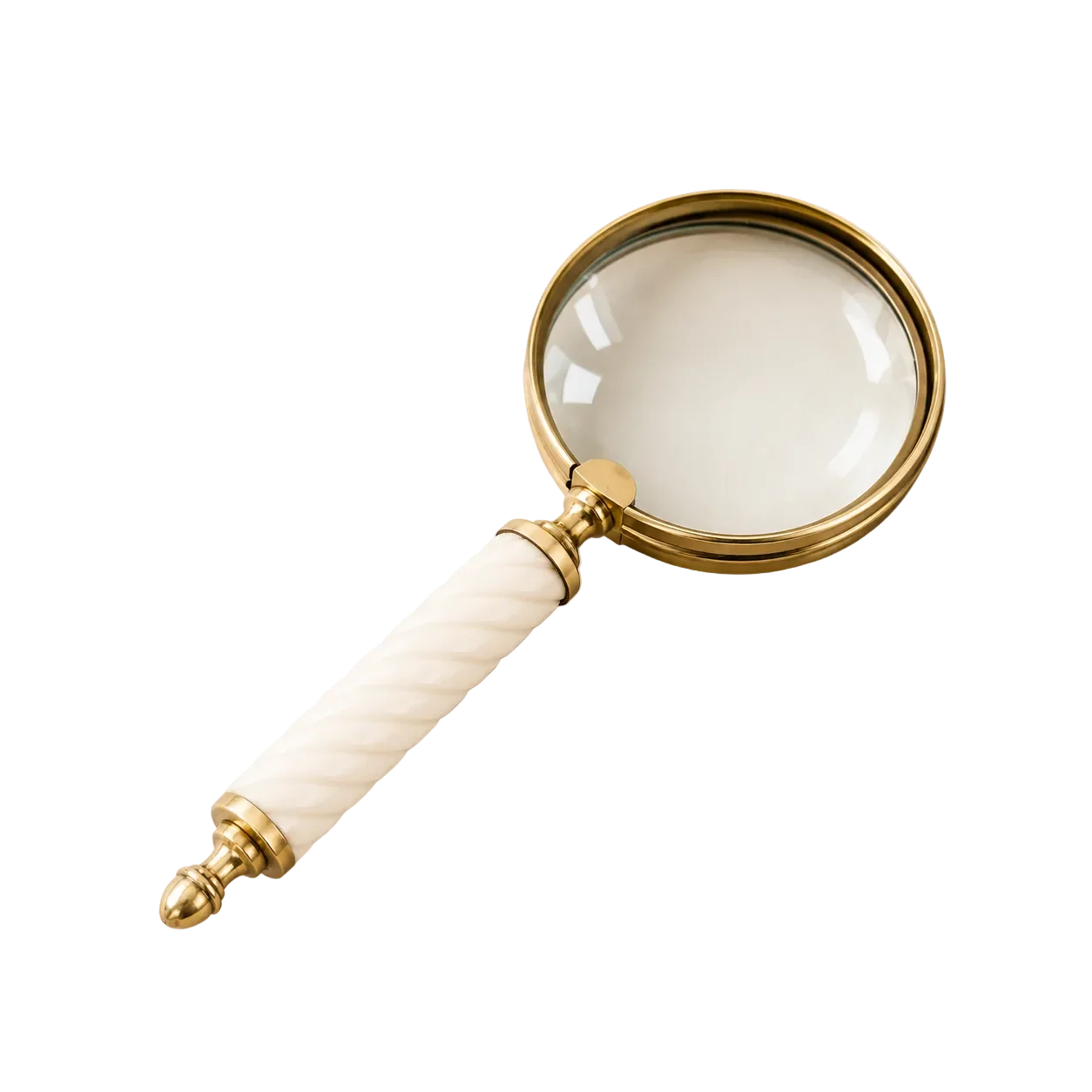 Cream Resin Magnifying Glass