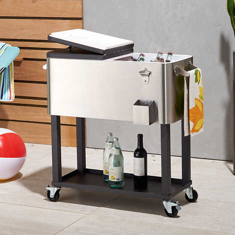 TRINITY Stainless Steel Cooler with Cover (100 Quart)