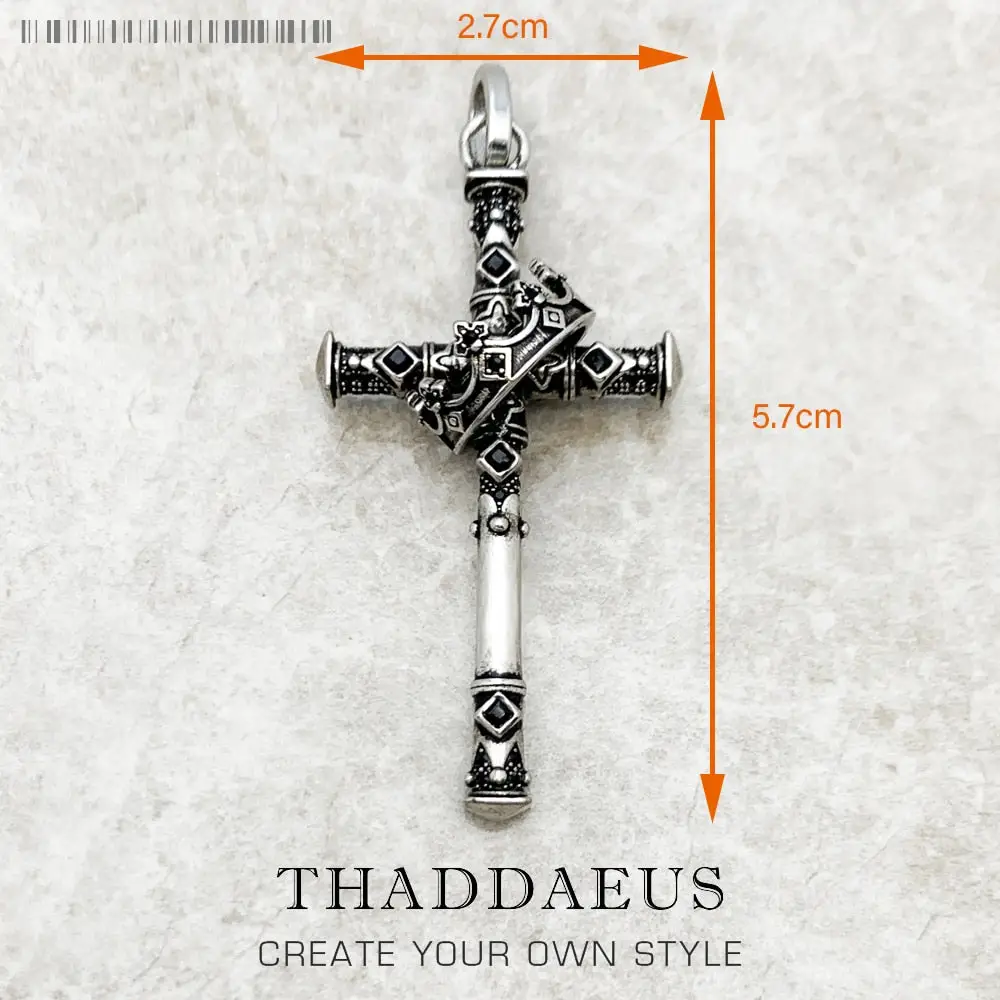 Majestic Cross Pendant | Sterling Silver Necklace Charm | Gift For Her