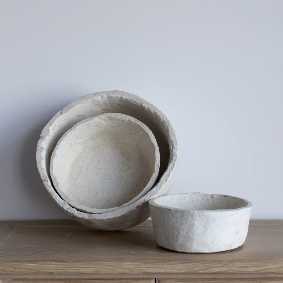 Vintage Paper Mache Bowl
