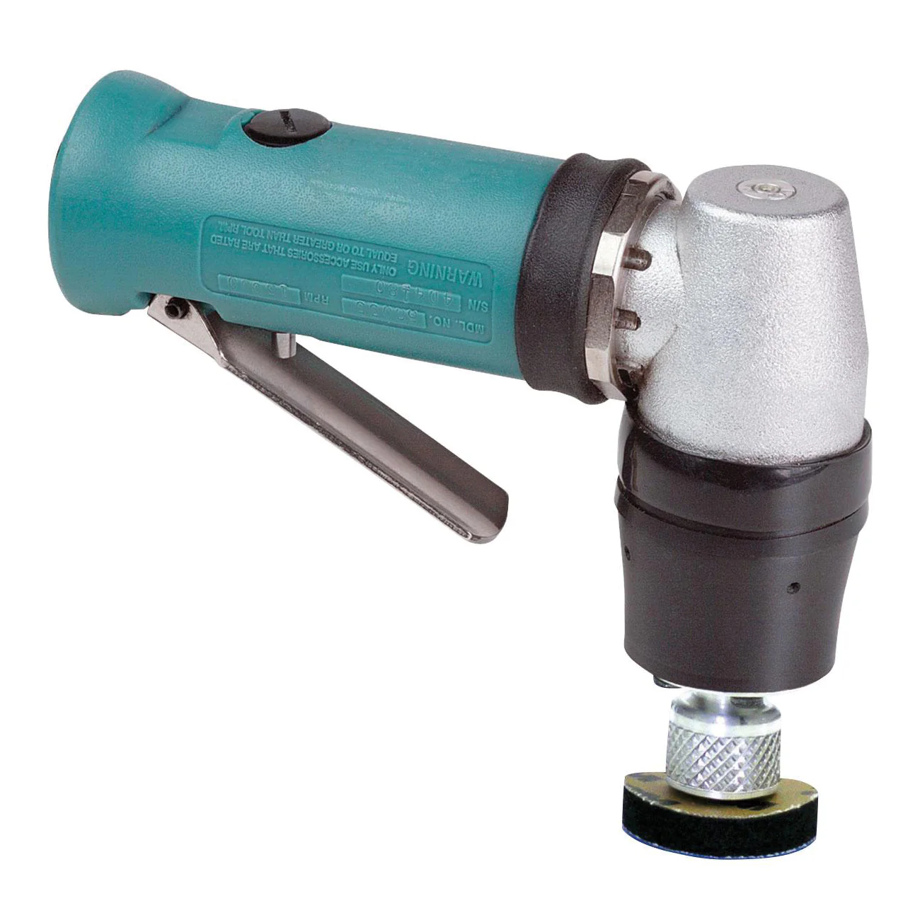 Dynabrade 58038  ~  1-1/4 Inch Diameter Right Angle Mini-Orbital Sander .4 Hp 12000 Rpm Geared 1/8 Inch Diameter Orbit Front Exhaust For Locking-Type Pad