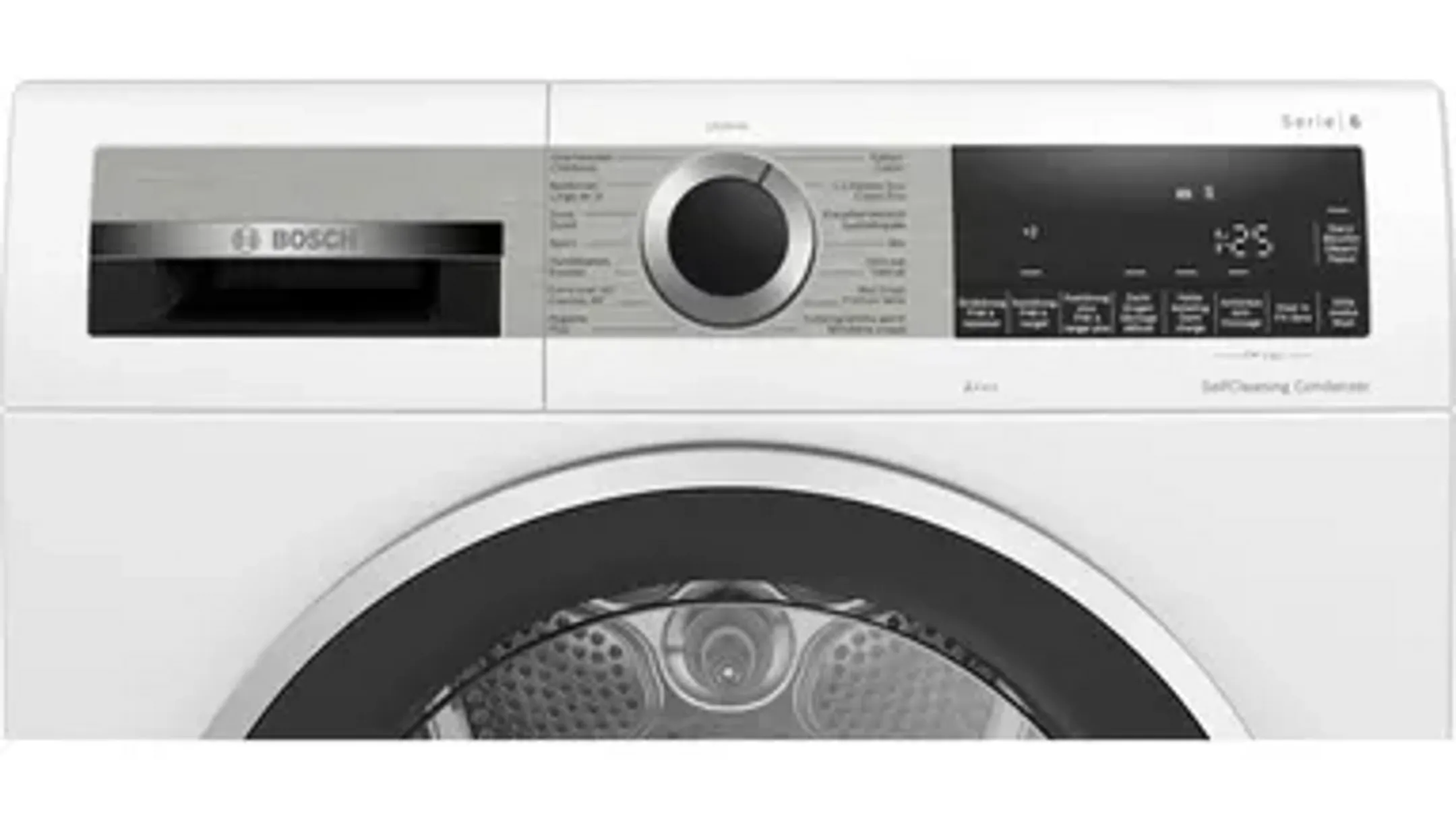 Bosch Bundel - Wasmachine WGG244ZPFG Serie 6 Iron Assist 9 kg + Droogkast WQG235D8FG Serie 6 SelfCleaning condenser