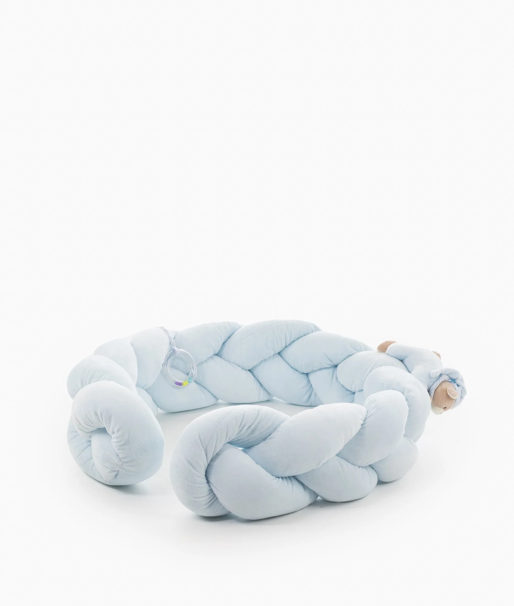 Braided Toddler Bolster | Blue