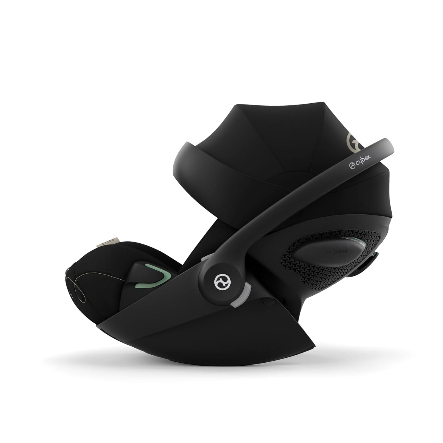 Cybex Gold Kinderwagen Beezy mit One-Pull Harness, Ab Geburt bis ca. 4 Jahre (max. 22 kg), Kompakt und ergonomisch, Magic Black (Schwarz mit schwarzem Rahmen)