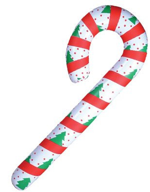 Candy Cane Inflates Bulk 12 PK 4 FT Tall 9224D