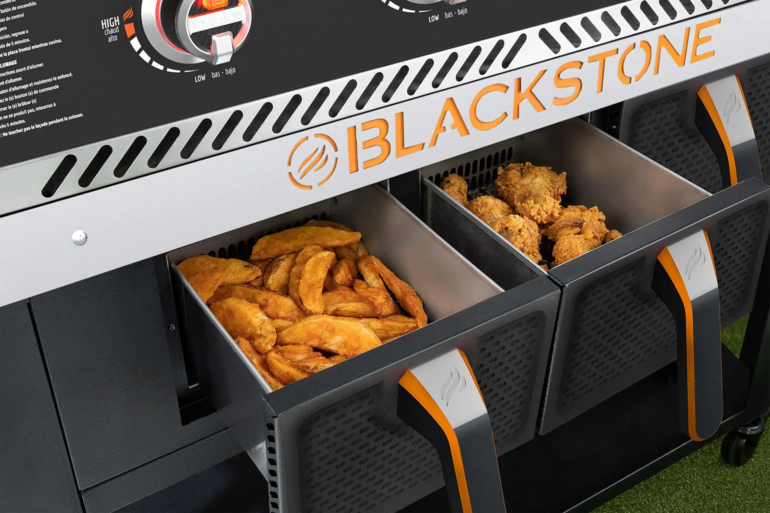 Blackstone 4-burner hob and air fryer combination – 36 inch