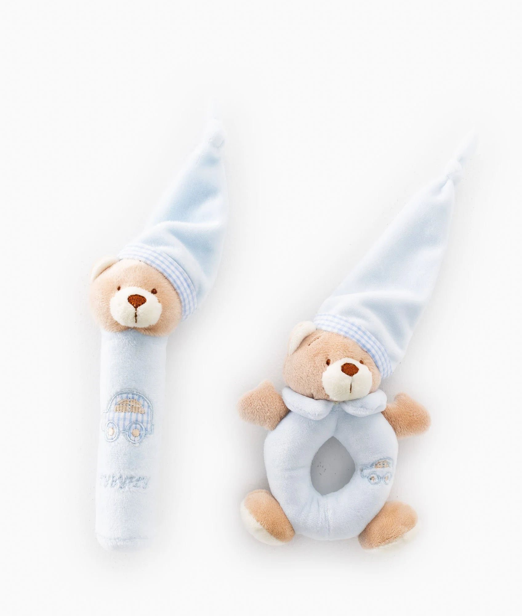 Bear Squeaker & Rattle Set | Blue