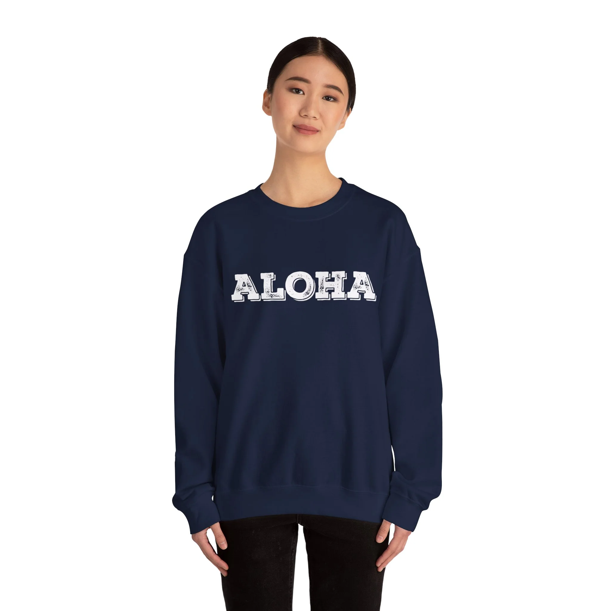 Crewneck Sweatshirt - Classic White Heavy Blend Crewneck