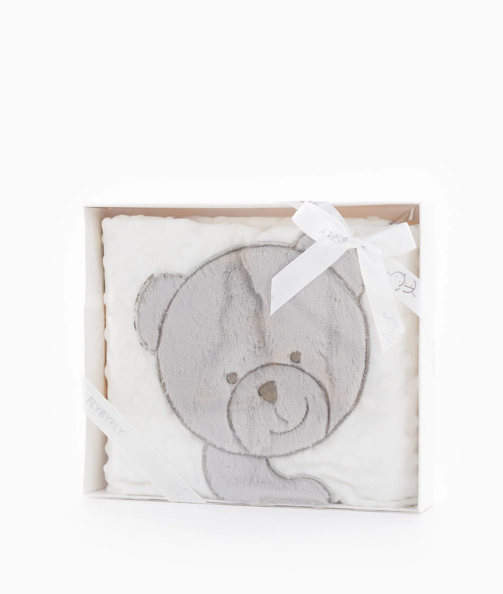 Bubble Baby Blanket | White & Grey