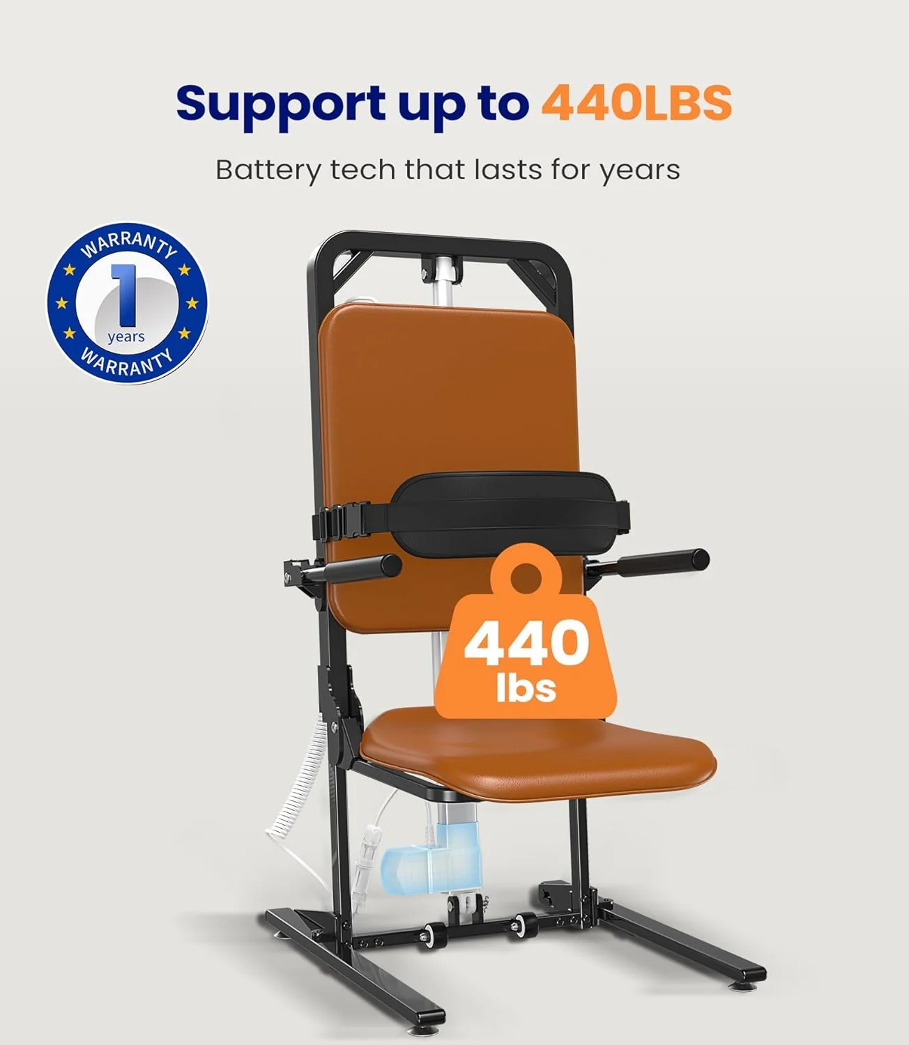 MAIDeSITe Electric Floor Lift, 200 kg Load Capacity, Support for Seniors