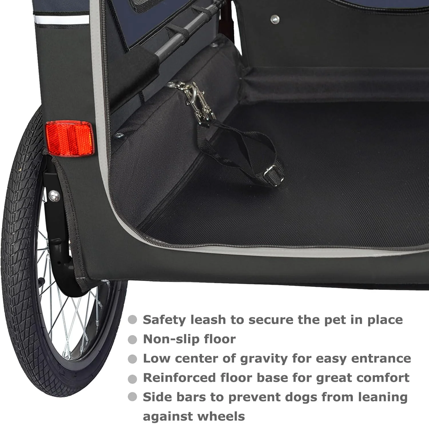 Doggyhut S-Line XL Hundeanhänger & Hundebuggy mit Federung 2 in 1 Hunde Fahrradanhänger Jogger gefedert bis 45 kg