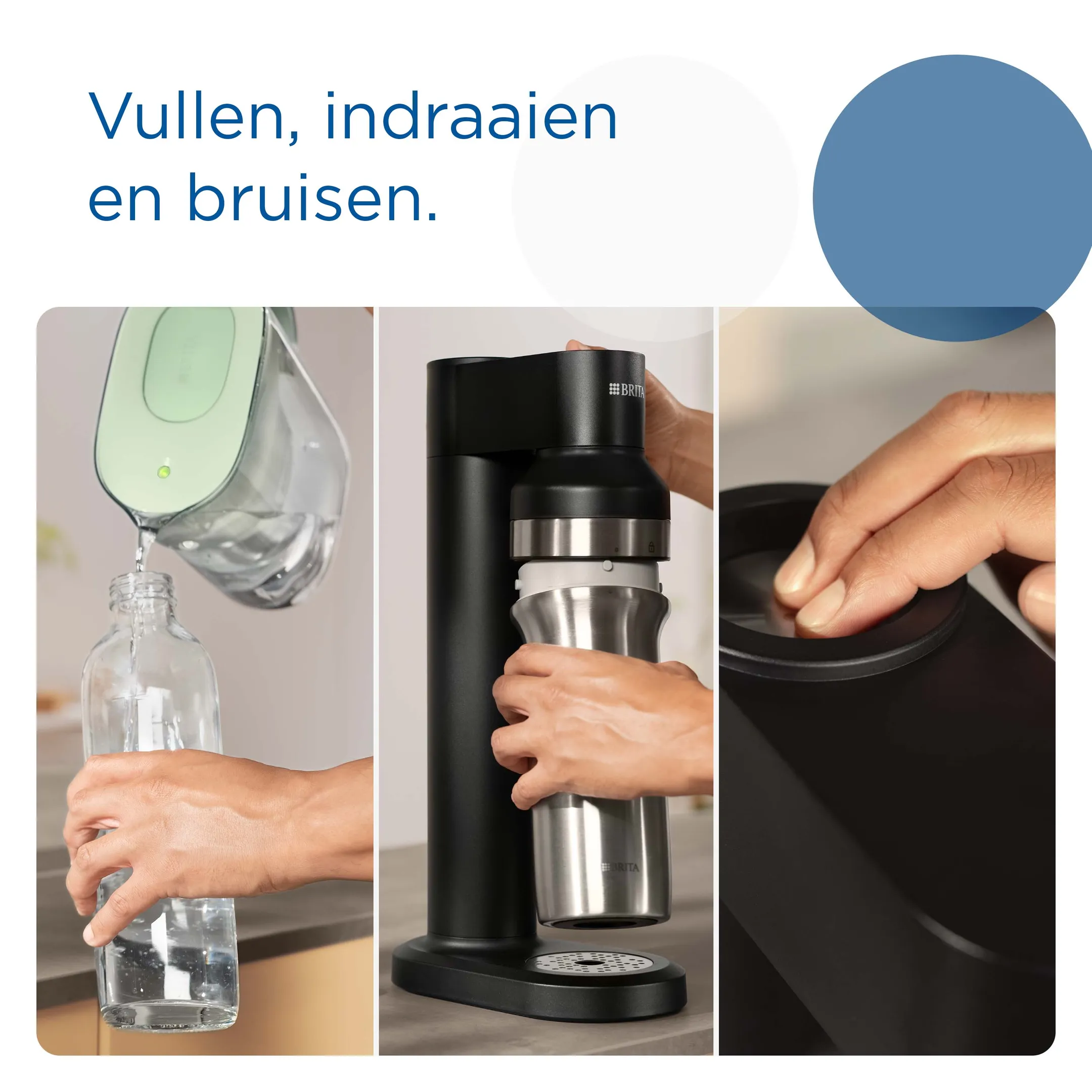 Brita SodaTRIO Bruiswatertoestel - Zwart