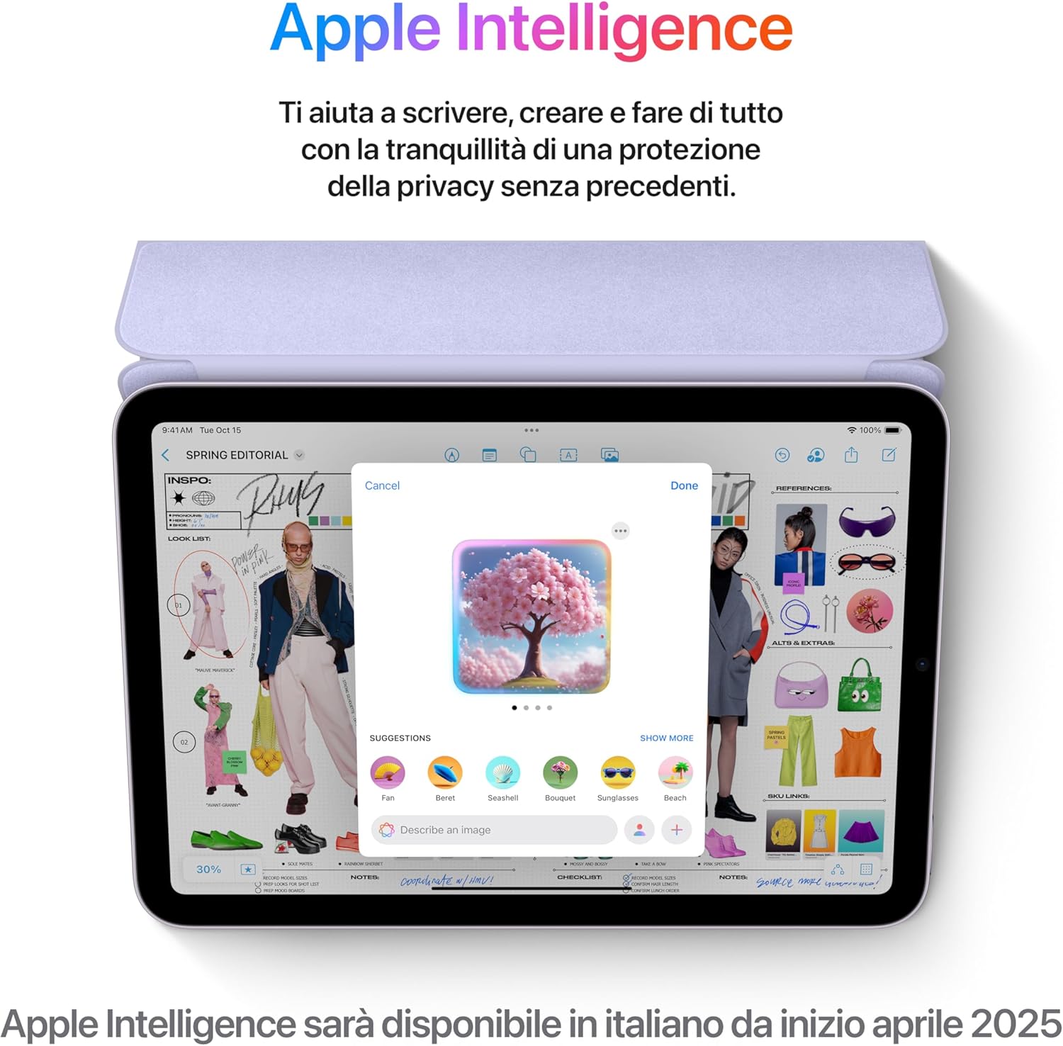 Apple iPad mini con chip A17 Pro: Progettato per Apple Intelligence, display Liquid Retina da 8,3'', 128GB, Wi Fi 6E, fotocamera da 12MP, un giorno intero di batteria – Grigio siderale