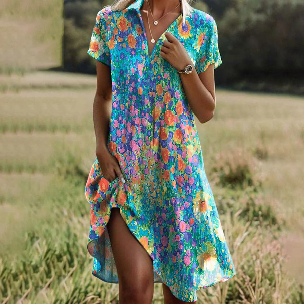 Women��s A-Line Summer Dress Lightweight Comfortable Fit