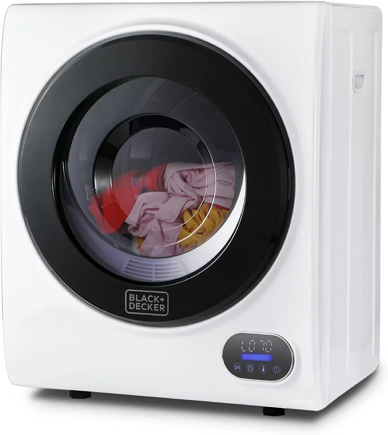 Compact Clothes Dryer 1.5 Cu. Ft. 850W Electric Dryer 120V Vented Dryer Stainless Steel Drum