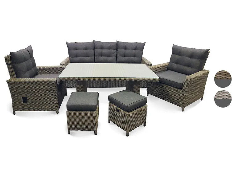 Alu-Luxus Dining-Set »Asti«, 6-teilig