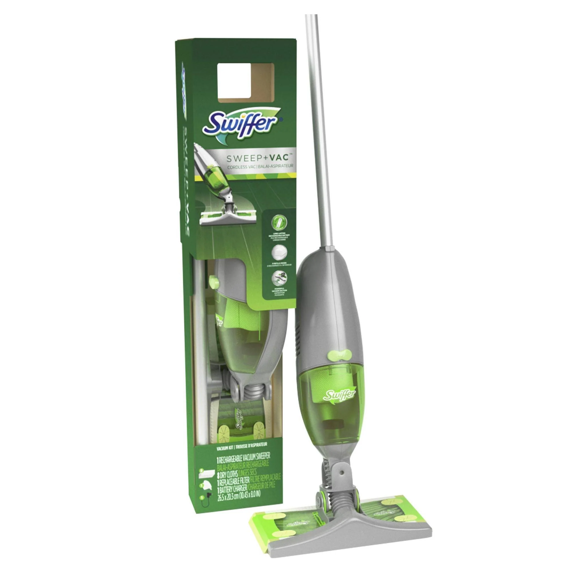 Kit aspirator Swiffer, Sweep + Vac, fără fir