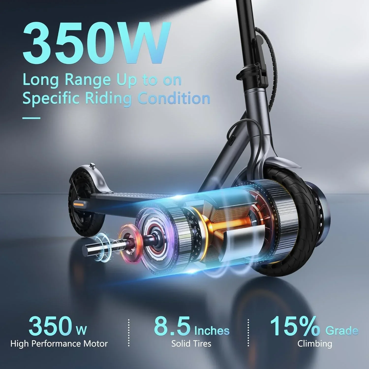 Electric Scooter 350W/500W Powerful Motor 8.5