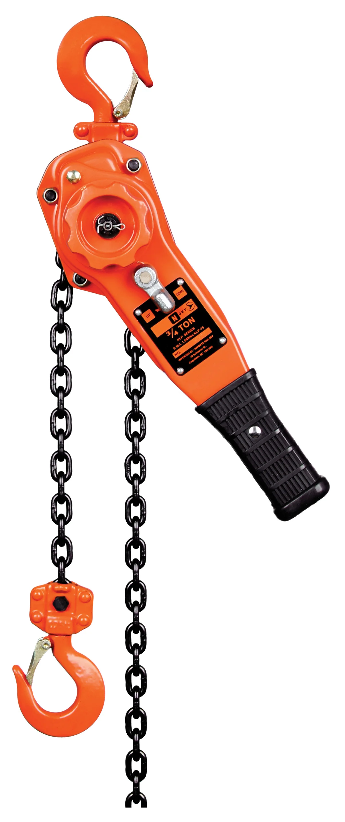 Jet KLP-150-10  ~  1-1/2 Ton 10' Lift Klp Series Lever Chain Hoist Heavy Duty
