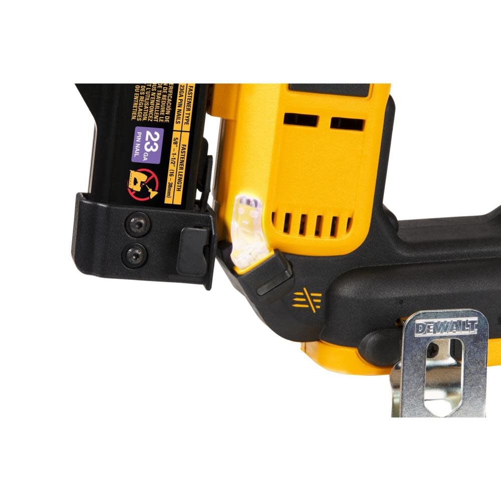 ATOMIC Compact Series 20V MAX Pin Nailer 23 Gauge Kit DCN623D1 from