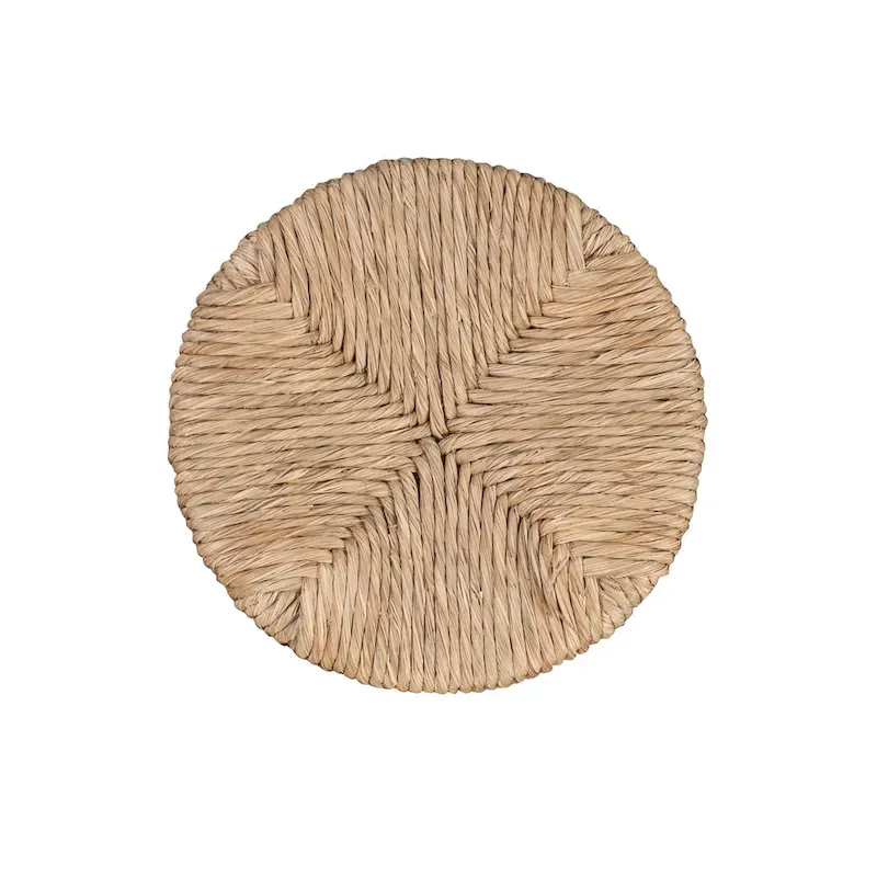 Maya Backless Swivel Counter Stool with Seagrass Seat