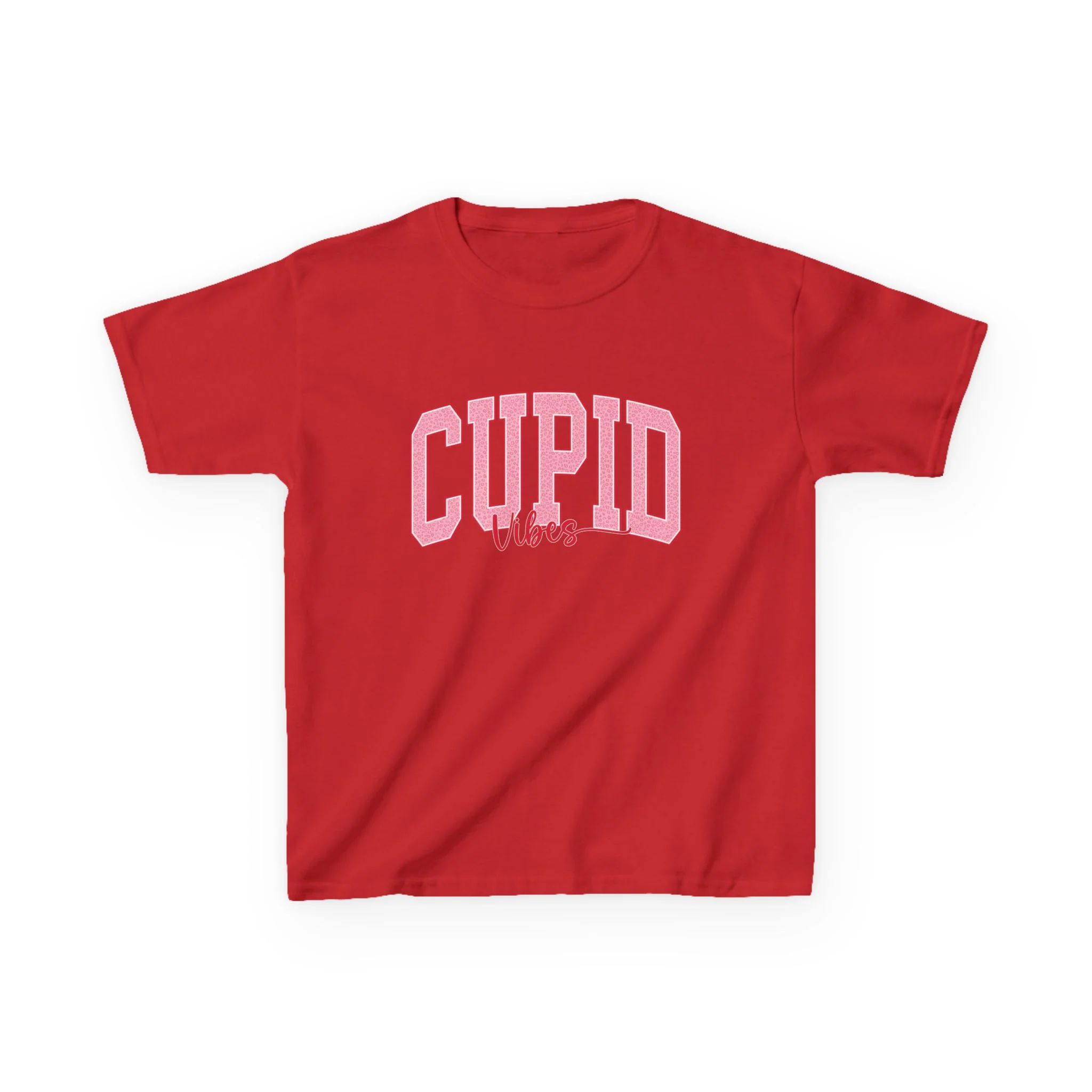Cupid Vibes Kids Tee | Pink Valentine Shirt