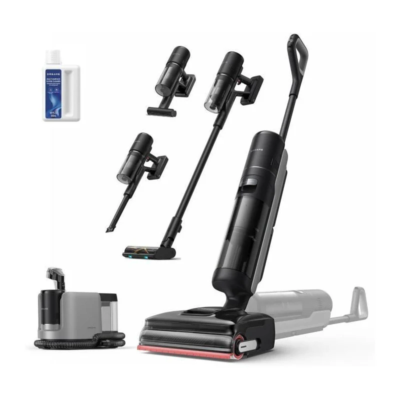 H15 Mix Aspirateur Laveur 7-en-1 - Bras Robotique Ia - Nettoyage Des Bords Triple - 23 Kpa - Lavage Brosse A L'eau A 100 Dreame