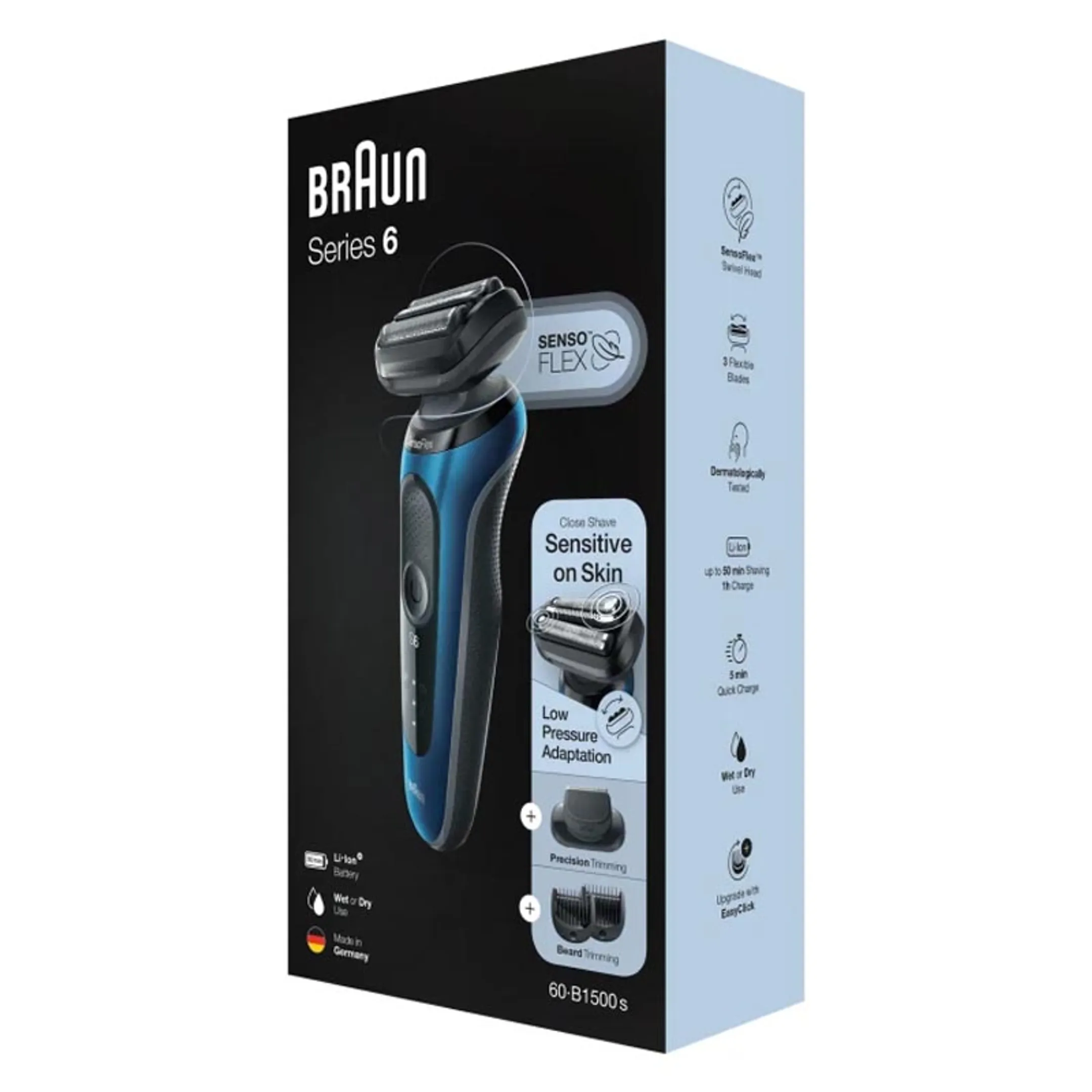 Braun Scheerapparaat Wet & Dry Series 6 60-B1500s