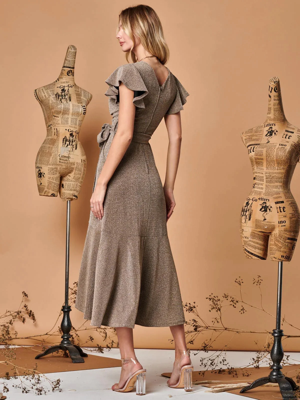 Arabella Ruffle Hem Maxi Dress