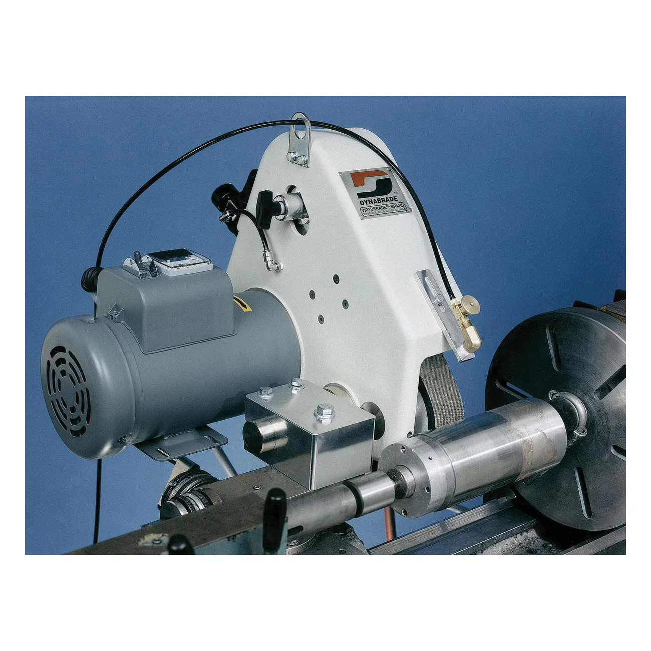 Dynabrade 65750  ~  2 X 48 Electric Tool Post Grinder 3 Hp 3450 Rpm Wet 240 V (Ac) 1 Phase 60 Hz 7200 Sfpm