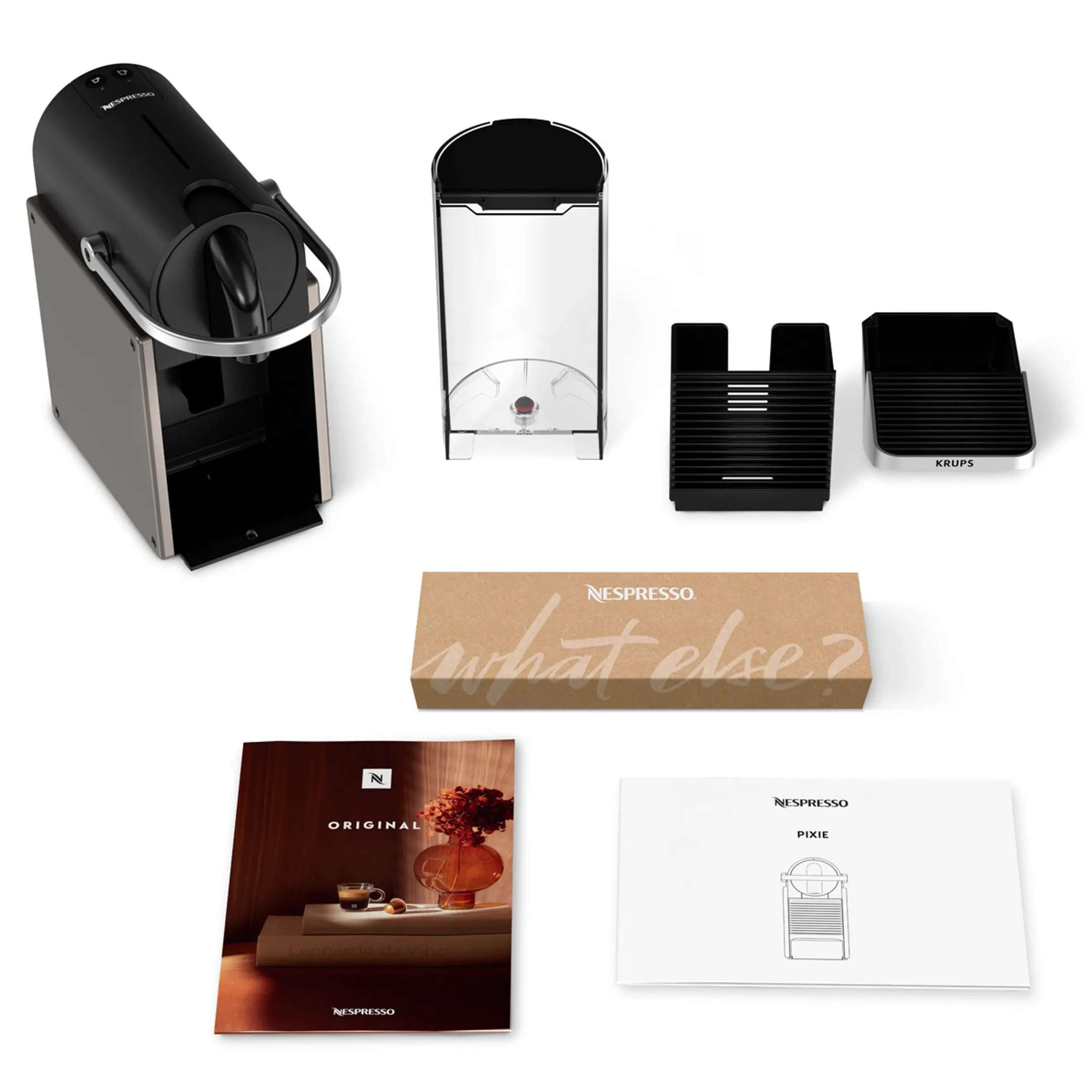 Krups Nespresso Koffiemachine Pixie Redesign Titan