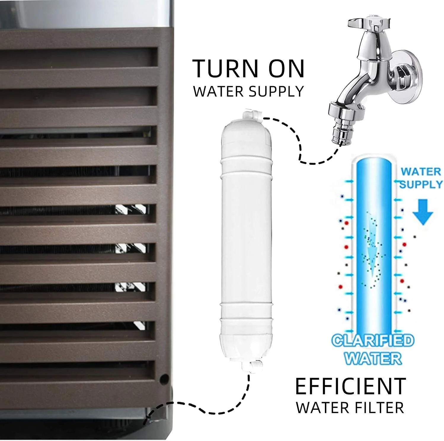 YUTGMasst Commercial Ice �� 110LBS/24H Stainless Steel Free-Standing Ice Machine Maker Air Cooling Ice
