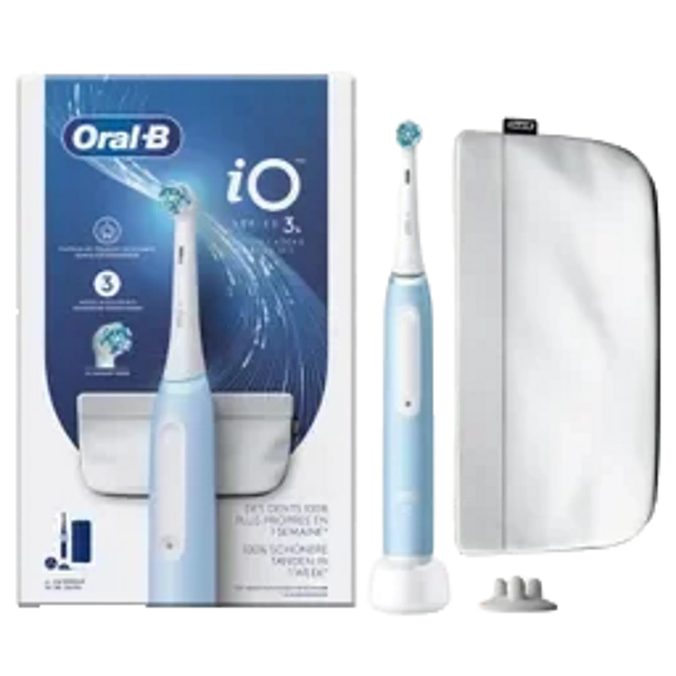 Oral-B Elektrische tandenborstel iO3 blauw + pouch special edition
