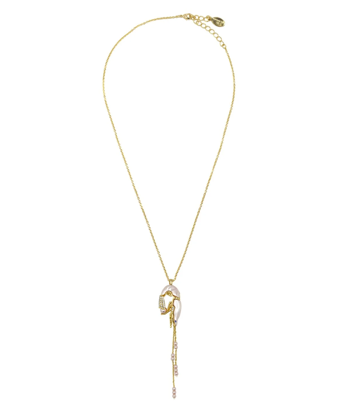 Prawn Long Tassel Pendant