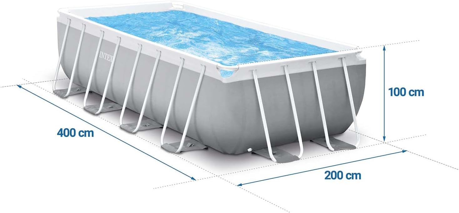 4M X 2M X 1M Prism Frame Rectangular Pool Set