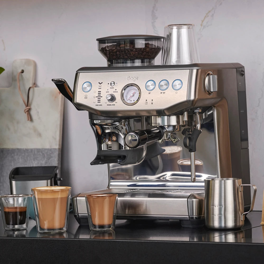 SAGE The Barista Express Impress Bean to Cup Coffee Machine - Stainless Steel | SES876BSS4GUK1