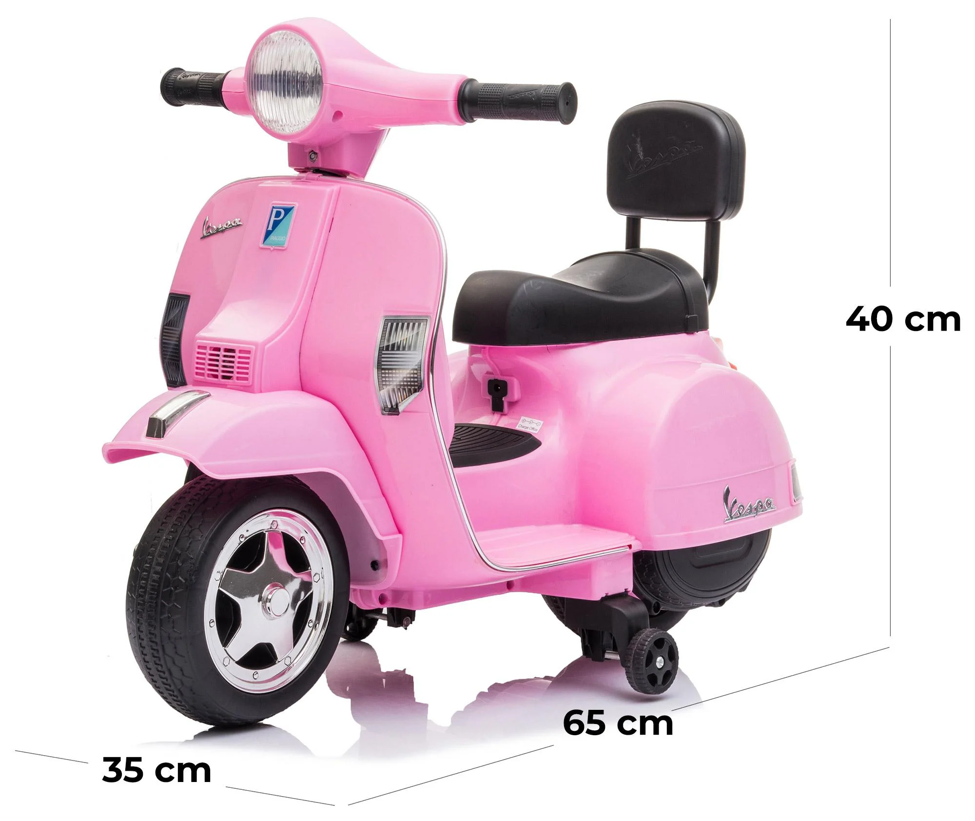 Piaggio Mini Vespa PX150 Elettrica 6V per Bambini Rosa