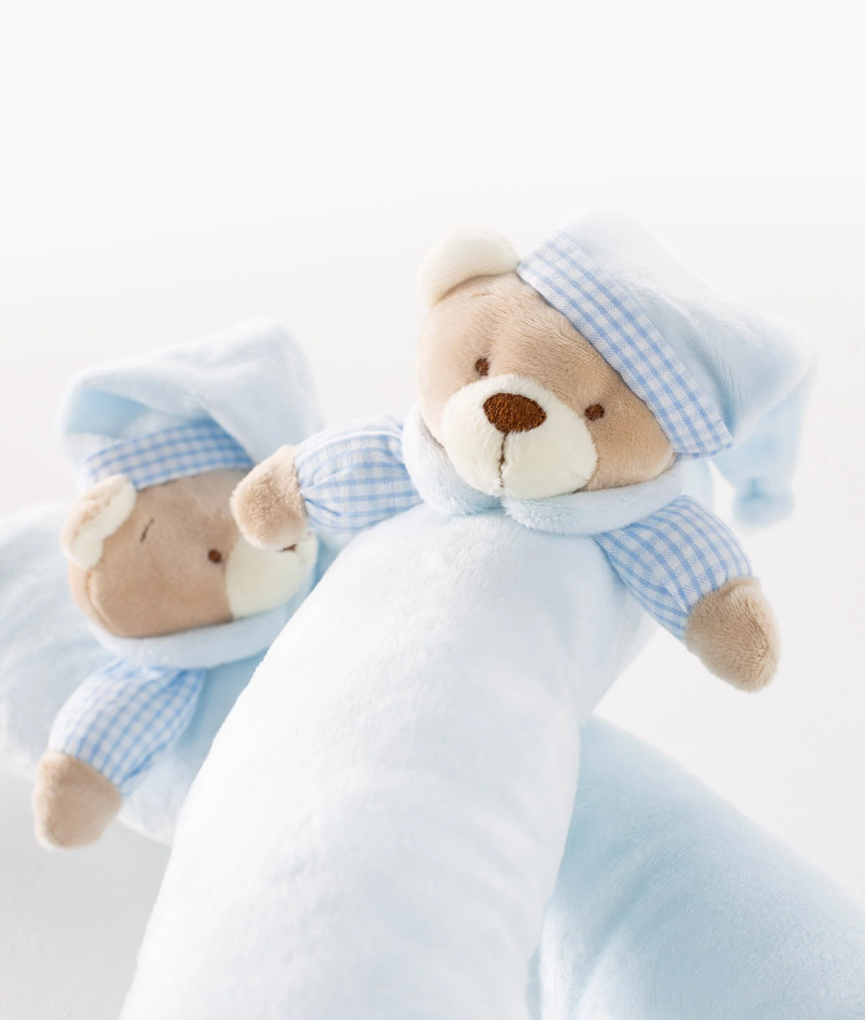 Bear Baby Bolster | Blue