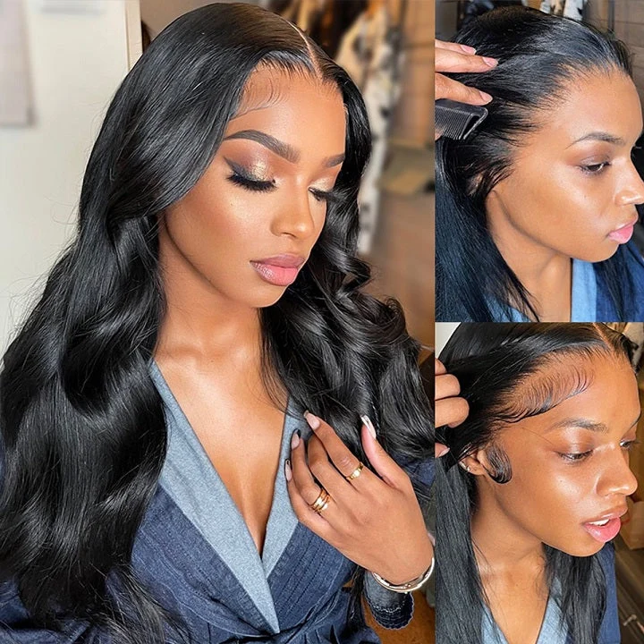 $120 Off Body Wave 5x5 Lace Closure Wigs Pre Plucked Pre Bleached Knots Affordable Human Hair Wigs