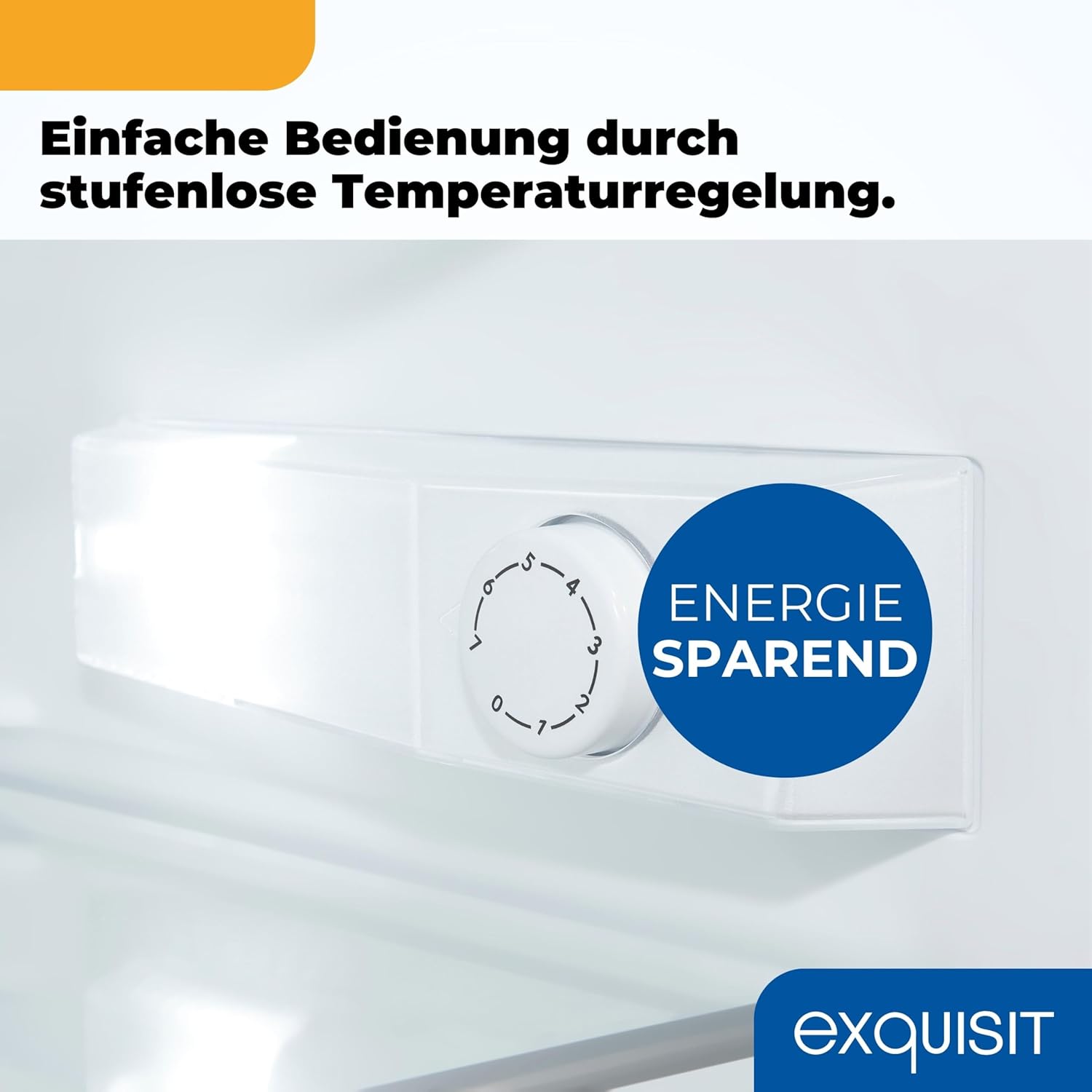 Exquisit Kühlschrank ohne Gefrierfach, 133 Liter, Vollraumkühlschrank freistehend, Türanschlag Wechselbar, KS516-V-H-010E weiss