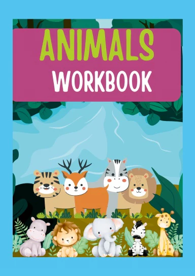 Fun and Colorful Kindergarten Workbook: ESL Animals Worksheets
